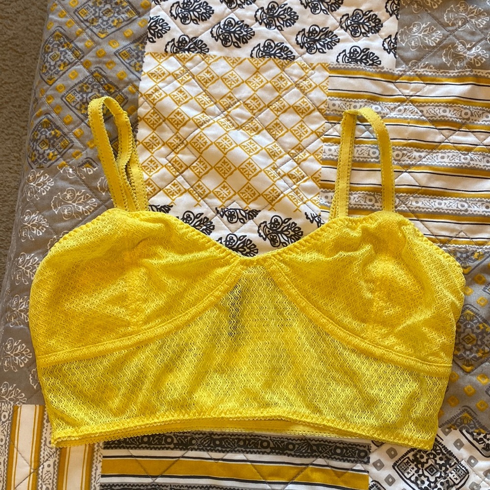 Large Check & Stripe bralette